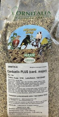 Seminte si hrana pentru pasari-Hrana pentru canari si pasari exotice - Amestec seminte profesional  Ornitalia Hrana completa pentru  Carduelide si spinus 2,5kg