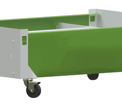 Accesorii - Carucior mobil  cu roți pentru colivii Cova La Sessanta