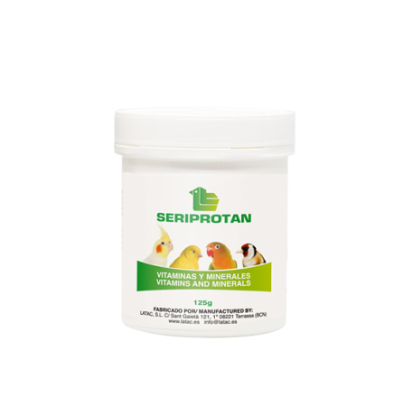 Latac Seriprotan 125 g – Complex multivitaminic pentru păsări ornamentale [1]