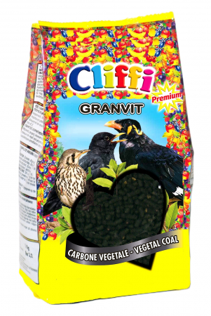 Hrana pentru pasari - Granvit-Aliment premium cu carbune pentru sanatatea pasarilor insectivore