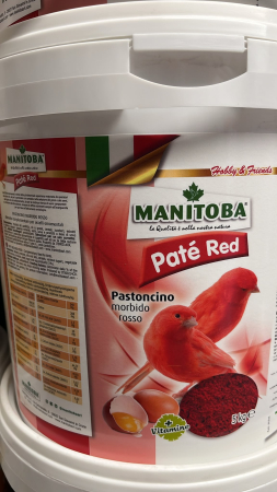 Seminte si hrana pentru canari si pasari exotice - Pastoncino Manitoba Paté Red 5kg găleată pentru canari roșii