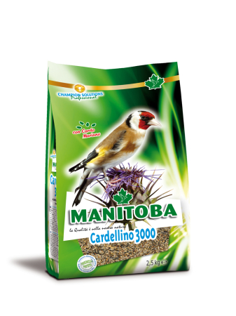 Seminte - Amestecuri de seminte - Hrană păsări Manitoba Cardellino 3000 2.5kg pentru carduelide – mix semințe premium