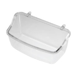 Hranitori si si adapatori - Hrănitoare colivie păsări Stella transparentă cu anti‑risipă 85 × 50 × 45 mm, montare în gratii