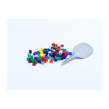Cuiburi - Inele Plastic 2.8 mm - Set 100 Buc - Identificare Canari si Pasari Exotice