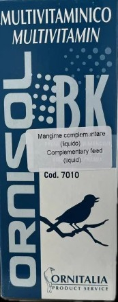 Ornitalia Ornisol BK – complex de vitamine B și K pentru sănătate, energie și condiție optimă la păsări. [1]