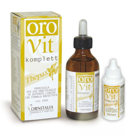 Suplimente si Vitamine - Orovit Komplett – supliment vitaminic lichid Ornitalia pentru păsări, cu spectru complet de vitamine și aminoacizi pentru sănătate și vitalitate