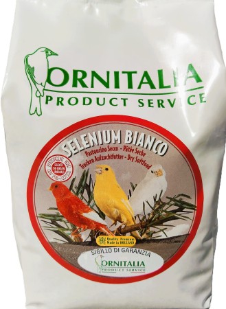 Hrana pentru canari - pastoncino canari lipocrom Ornitalia Selenium Plus White 1kg