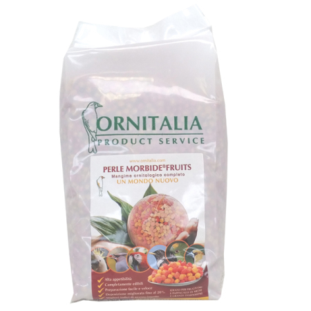 Seminte si hrana pentru pasari-Hrana pentru canari si pasari exotice - Perle Morbide Fructe Roșii - Hrană pentru Papagali
