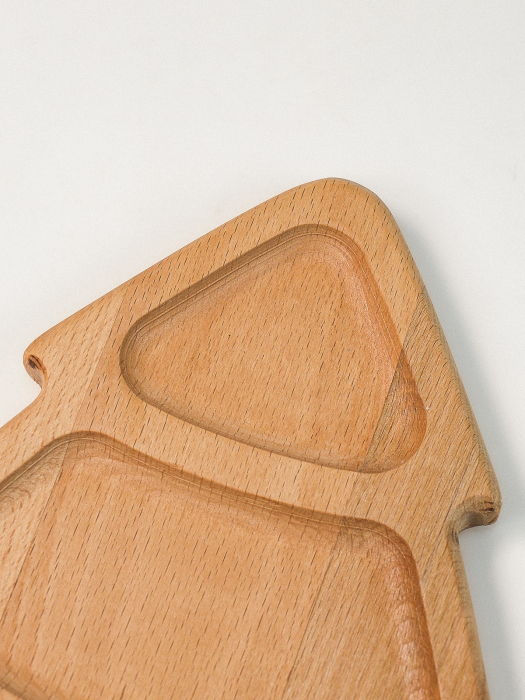 Set 5 Platouri de Servire de Crăciun Nordkapp din Lemn de Fag – 2 Dreptunghiulare & 3 Pătrate [3]