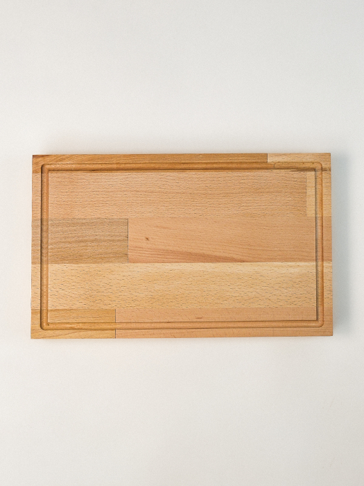 Tocător Gros Stavanger pentru Carne din Lemn de Fag – Placă Masivă de Tăiat și Servit, 39x24x4 cm [2]