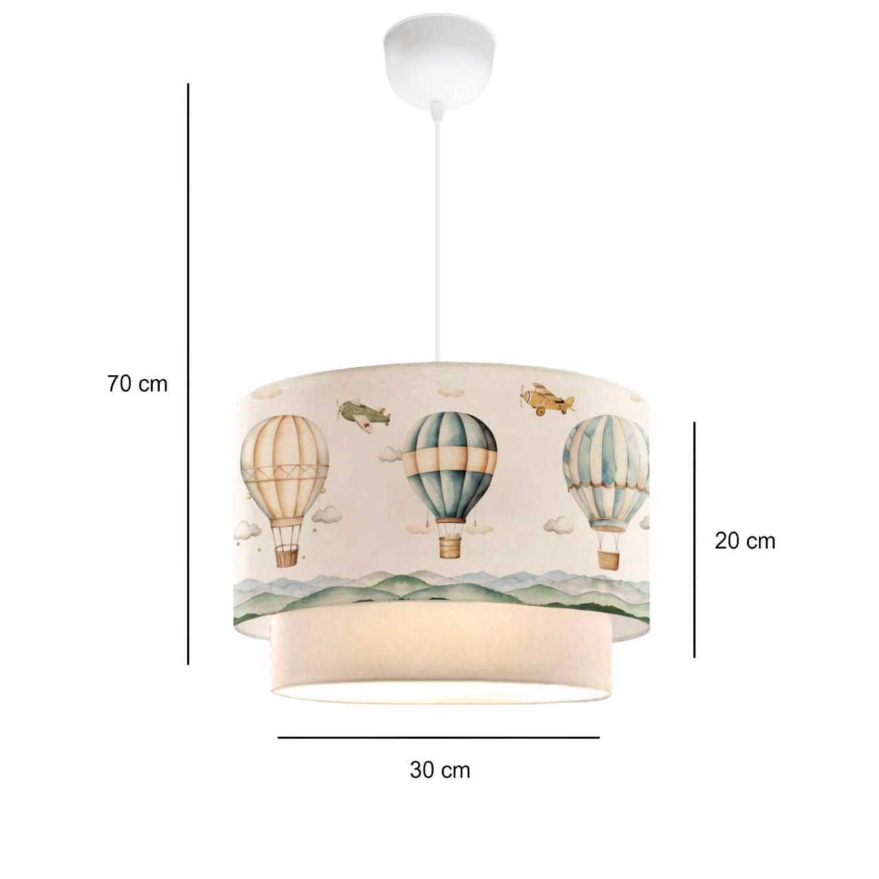 Casa Modern Sarkıt Avize cu Balon cu Aer Cald pentru Camera Copilului - Un Decor de Vis și Plin de Fantezie - CMD241678 [3]