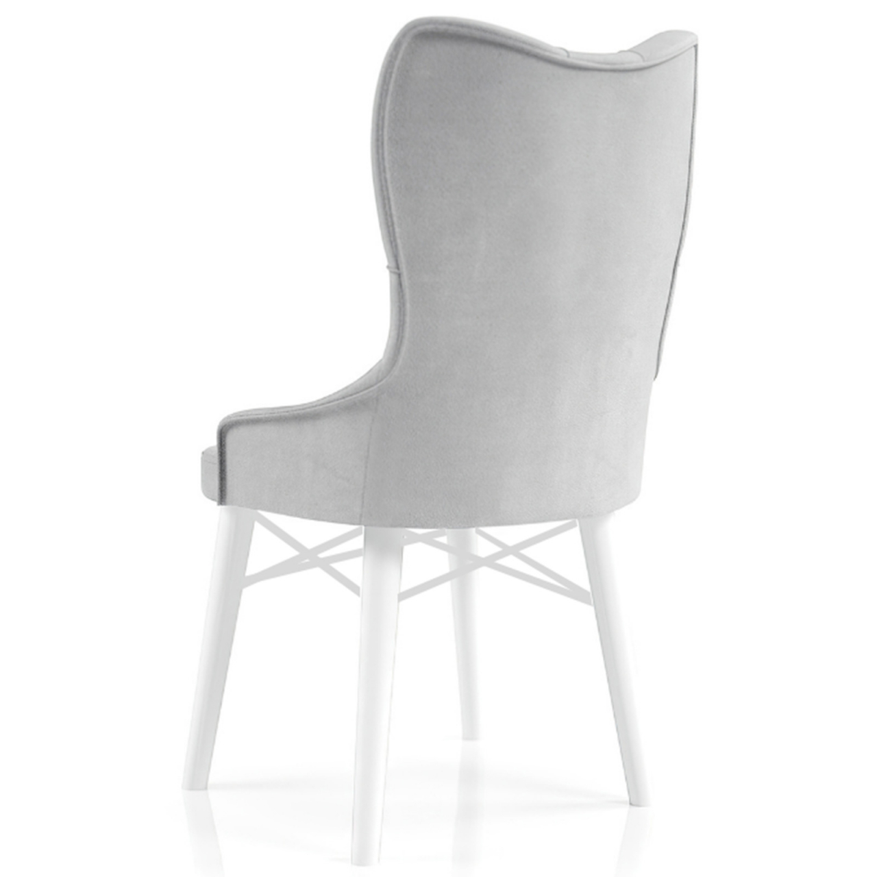 Babyface Majestic Scaun Gri - Scaun Elegant și Confortabil din Lemn pentru Interior [2]