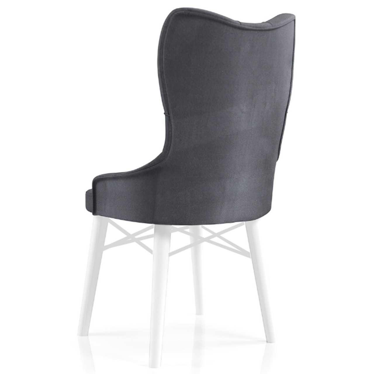 Babyface Majestic Scaun Gri Închis - Scaun Elegant și Durabil din Lemn pentru Interior [2]