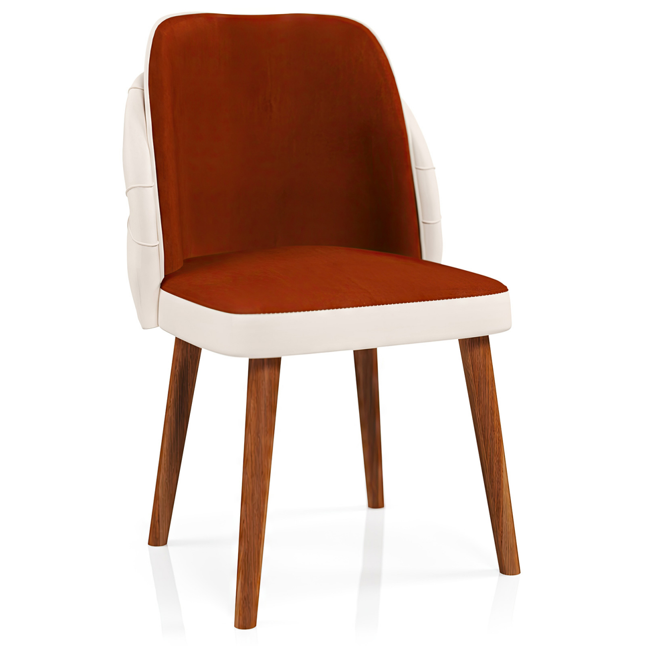 Scaunul Royale Caramida-Crem: Eleganță și Confort pentru Fiecare Spațiu [3]