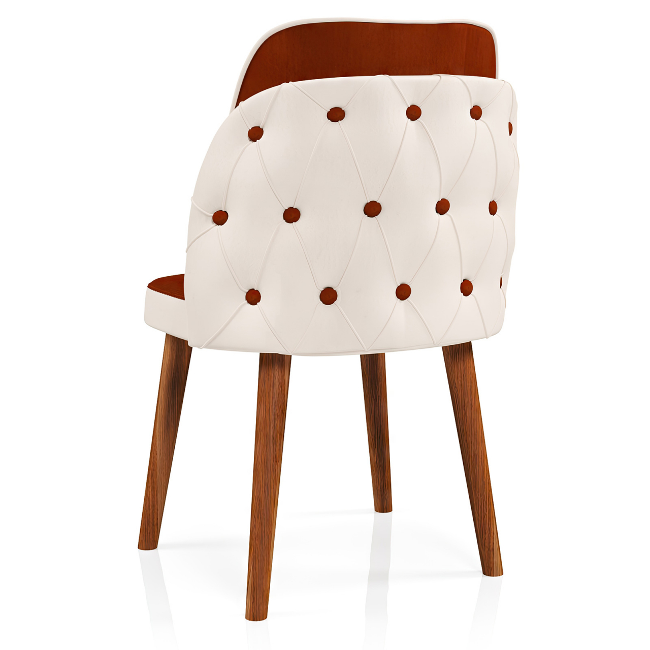 Scaunul Royale Caramida-Crem: Eleganță și Confort pentru Fiecare Spațiu [2]