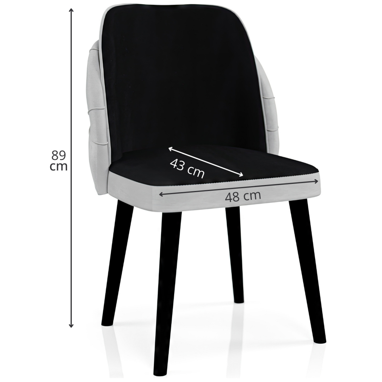 Scaunul Royale Gri-Negru: Eleganță și Confort pentru Fiecare Spațiu [4]