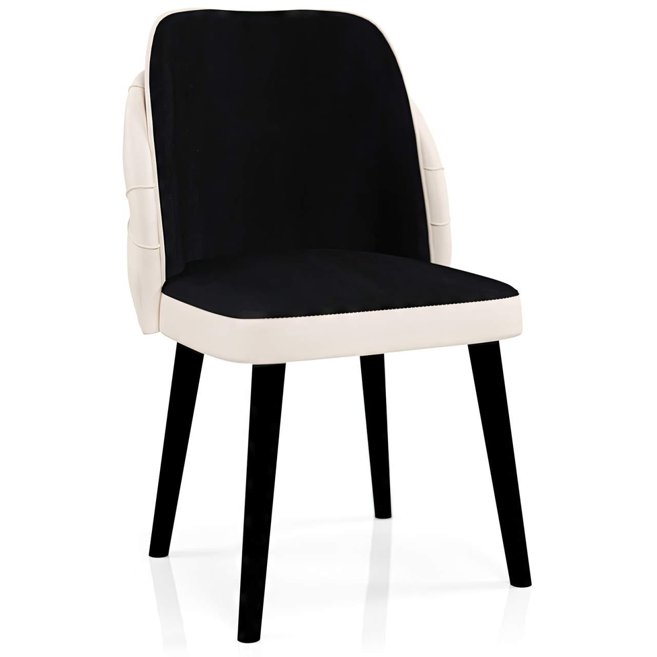 Scaunul Royale Negru-Crem: Eleganță și Confort pentru Fiecare Spațiu [3]