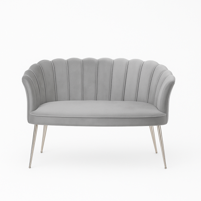 Canapea 3 Locuri Daisy, Gri Babyface - Eleganță Minimalistă și Confort Premium [1]