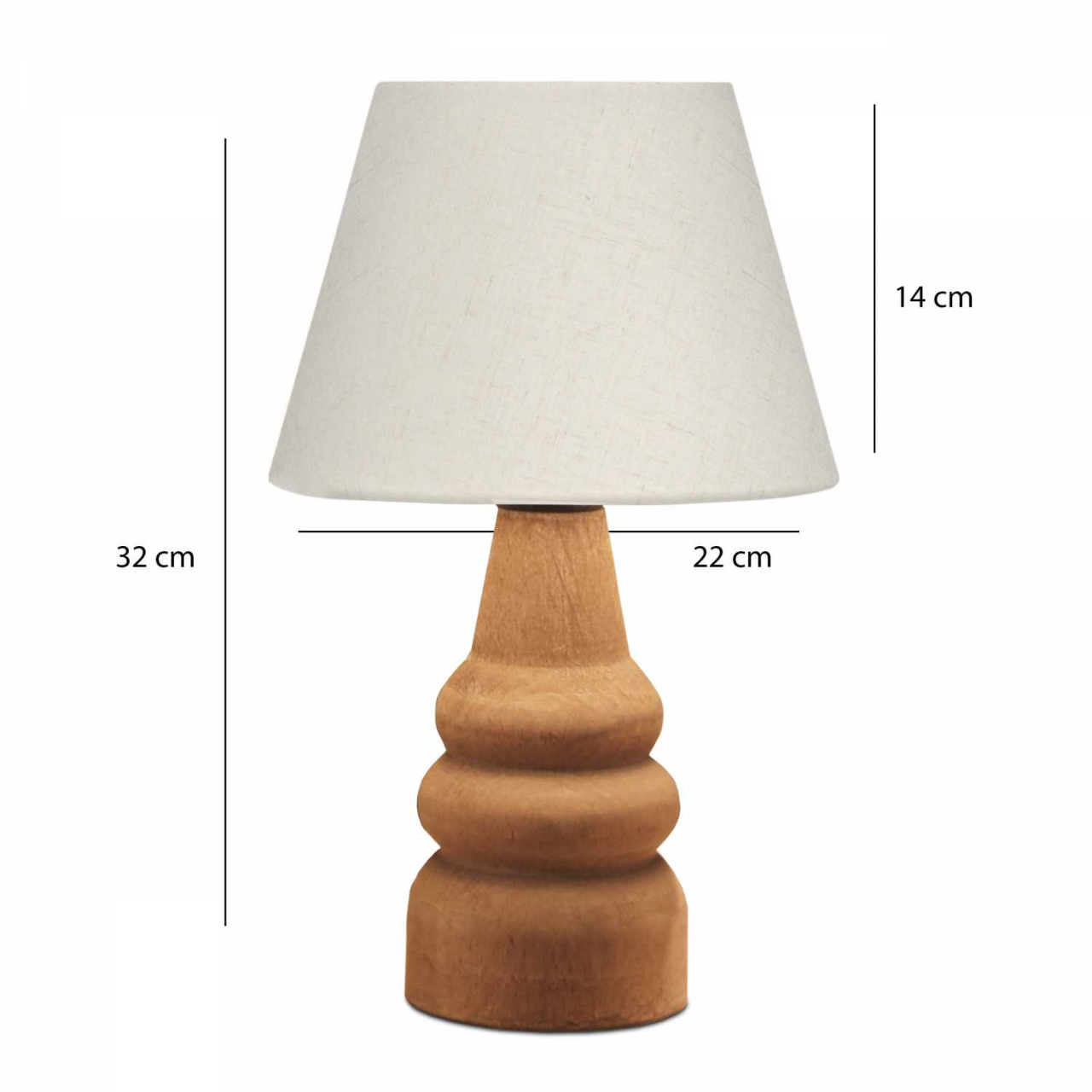 Casa Modern Abajur din Lemn Natural cu Textură Delicată - Căldură și Eleganță pentru Casa Ta - CMD-3562 [5]