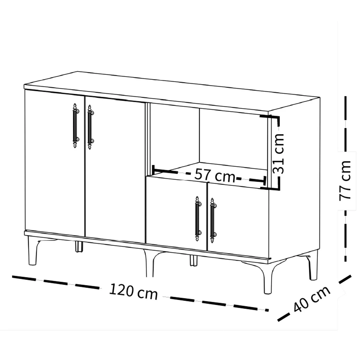 Dulap de Colț pentru Cafea Casa Modern – Eleganță și Funcționalitate într-un Design Compact [2]