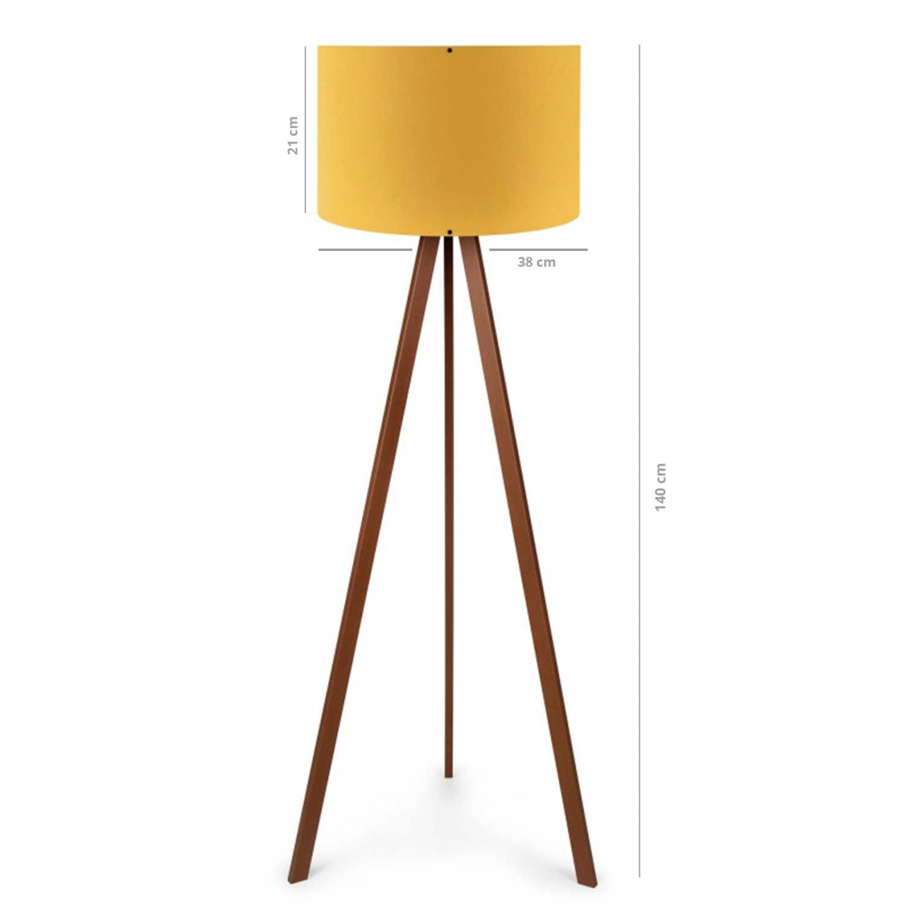 Lampa de podea Casa Modern CMD1565 trepied lemn design modern E27 [2]