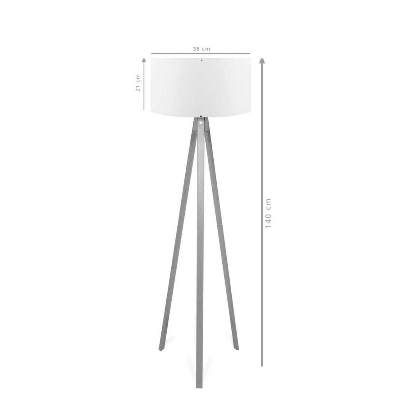 Lampa de podea Casa Modern CMD2222 trepied lemn detaliu central design modern E27 [2]