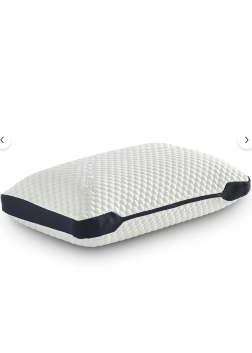 Pernă din burete integral perforat Visco cu husă răcoritoare 60x40x14 cm 1250 gr suport pentru umeri/gât [3]