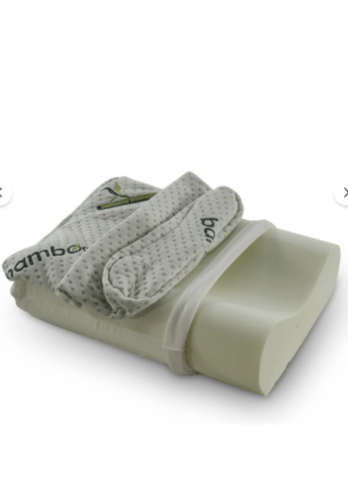 Pernă ortopedică vâscoasă cu suport medical pentru gât, cu husă din bambus, cu două fețe, 51x41x13 [2]
