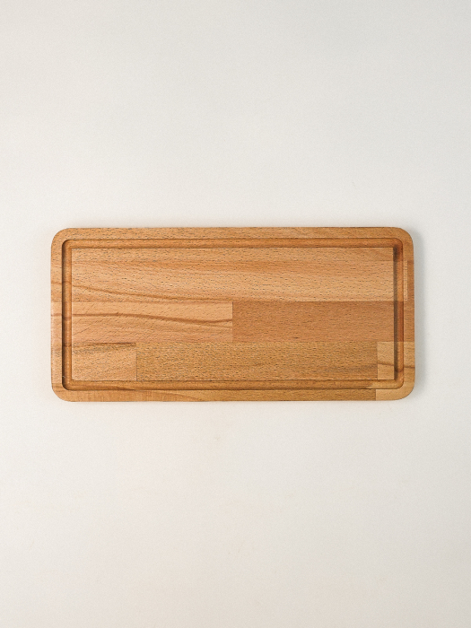 Platou de Servire Dreptunghiular Ekero din Lemn de Fag – Design Modern și Elegant, 38 cm [2]