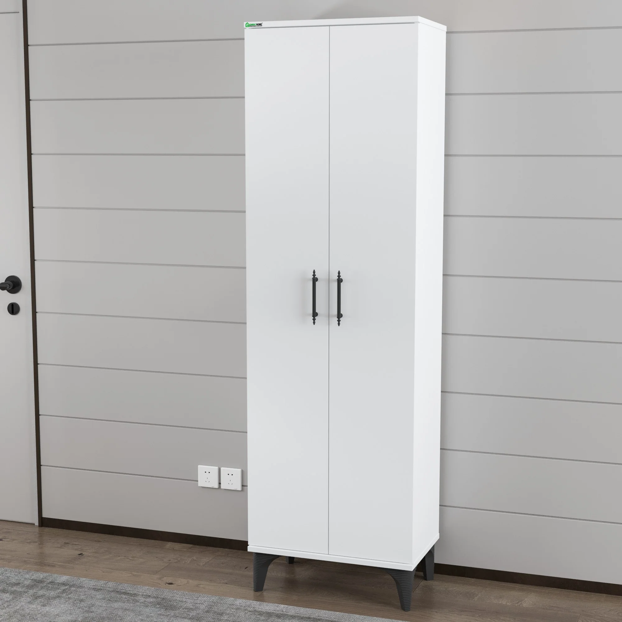 Vestiar Suspendat Alb Lucios - Mobilier Modern și Practic din PAL Premium [4]