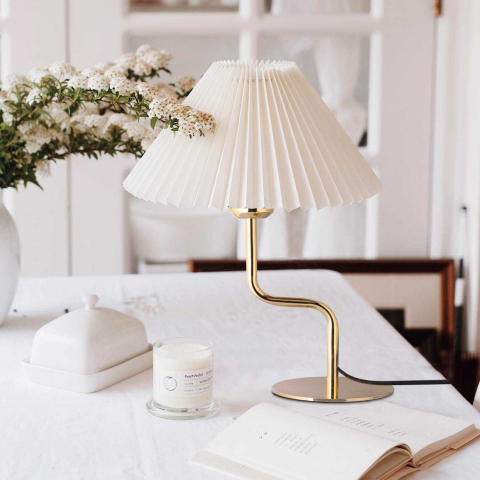 Veioze & lampi birou - Casa Modern Abajur Lille Gold - O notă de Lux și Eleganță pentru Interiorul Tău - CMD241930