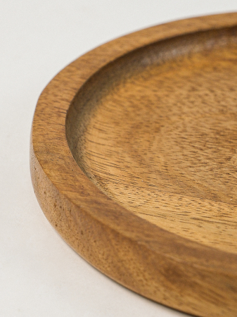 Farfurie/Platou Oval Skov din Lemn de Fag – Design Natural și Elegant, 26x15 cm [2]