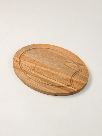 Echipamente de bucătărie - Platou Oval de Servire / Charcuterie Kalmar din Lemn de Fag – Design Elegant, 30x22 cm