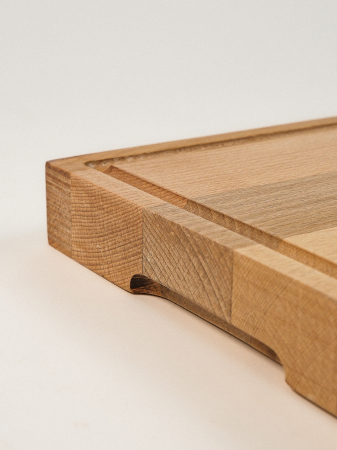 Tocător Gros Stavanger pentru Carne din Lemn de Fag – Placă Masivă de Tăiat și Servit, 39x24x4 cm [2]