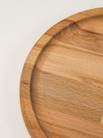 Farfurie/Platou Rotund Nordby din Lemn de Fag – Design Natural și Versatil, 30 cm [2]