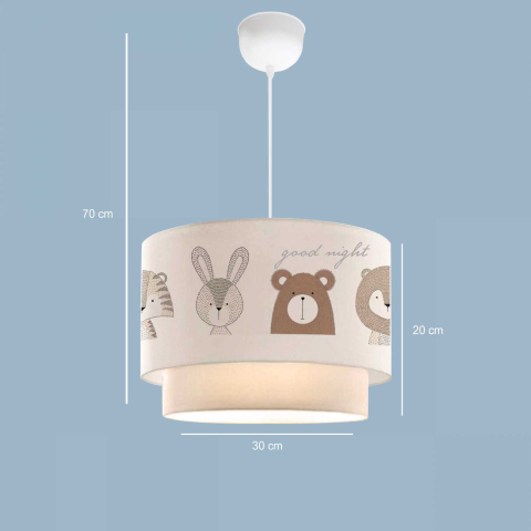 Casa Modern Sarkıt Avize "Prăjitură" din Țesătură pentru Camera Copilului - Un Decor Dulce și Vesel - CMD-2995 [2]