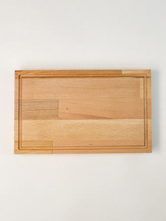 Tocător Gros Stavanger pentru Carne din Lemn de Fag – Placă Masivă de Tăiat și Servit, 39x24x4 cm [1]