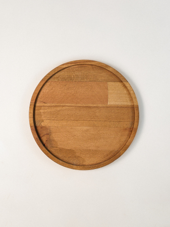 Farfurie Decorativă Rotundă Haugen din Lemn de Fag – Design Natural și Versatil, 22 cm [1]