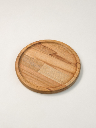 Echipamente de bucătărie - Farfurie/Platou Rotund Nordby din Lemn de Fag – Design Natural și Versatil, 30 cm