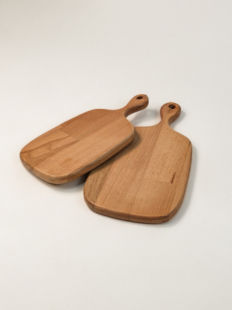 Echipamente de bucătărie - Set 2 Tocătoare Tromso din Lemn de Fag – Placă de Tăiat și Servit, Două Dimensiuni Utile