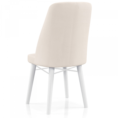 Babyface Grand Scaun Crem - Scaun Elegant și Durabil din Lemn pentru Bucătărie și Sufragerie [1]