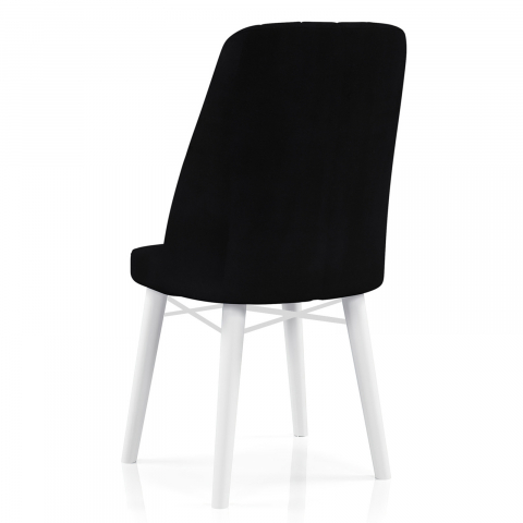 Babyface Grand Scaun Negru - Scaun Elegant și Durabil din Lemn pentru Bucătărie și Sufragerie [1]