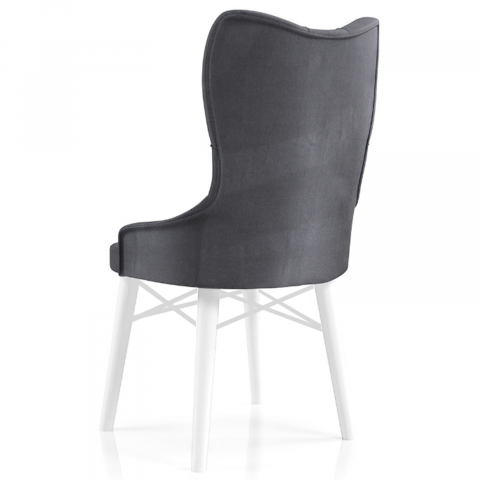 Babyface Majestic Scaun Gri Închis - Scaun Elegant și Durabil din Lemn pentru Interior [1]