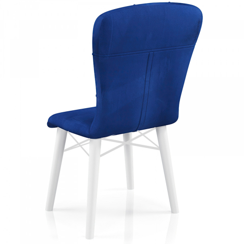 Babyface Pearl Scaun Albastru - Scaun Elegant și Durabil din Lemn pentru Bucătărie și Sufragerie [1]