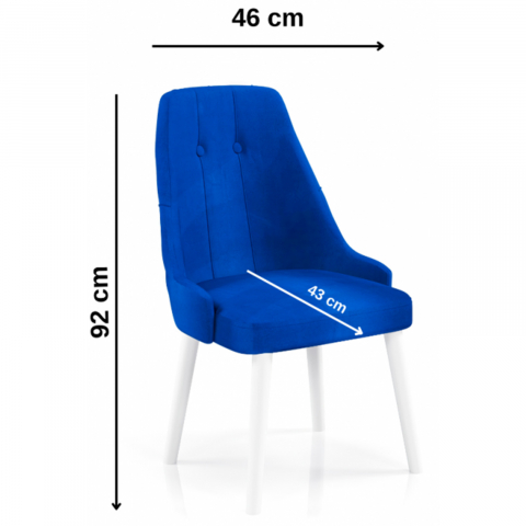 Scaunul Babyface Prima Albastru - Confort și Eleganță pentru Casa Ta [2]