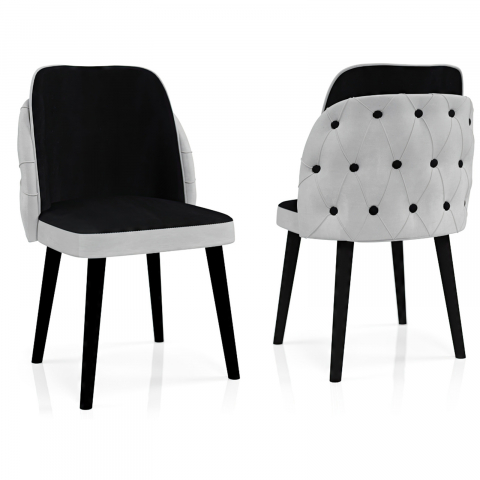 Scaun - Scaunul Royale Gri-Negru: Eleganță și Confort pentru Fiecare Spațiu