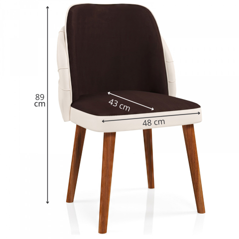 Scaunul Royale Maro-Crem: Eleganță și Confort pentru Fiecare Spațiu [3]