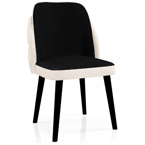 Scaunul Royale Negru-Crem: Eleganță și Confort pentru Fiecare Spațiu [2]