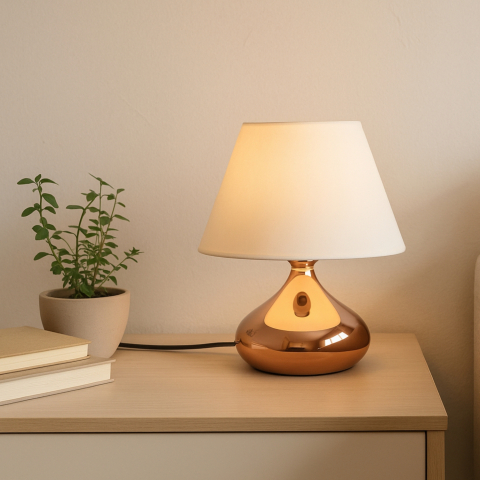 Veioze & lampi birou - Casa Modern Ashley Gold Abajur CMD241946