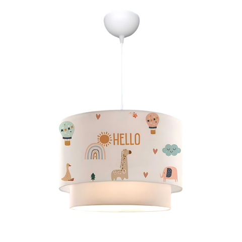 Casa Modern Sarkıt Avize "Hello Friends" pentru Camera Copilului - O Atmosferă Plină de Veselie și Confort - CMD-3364 [3]